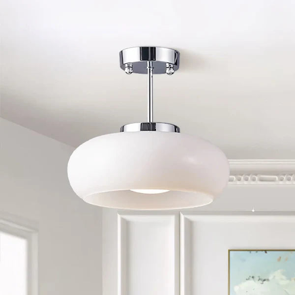 Bauhaus Deckenleuchte aus Glas