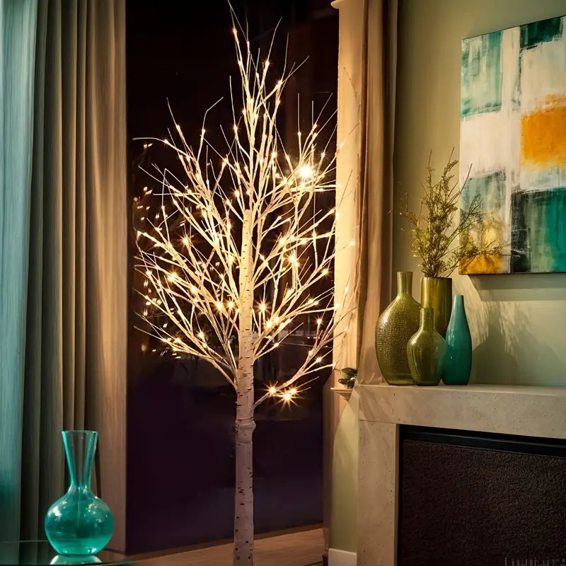 Halloween & Weihnachten LED Birkenbaum