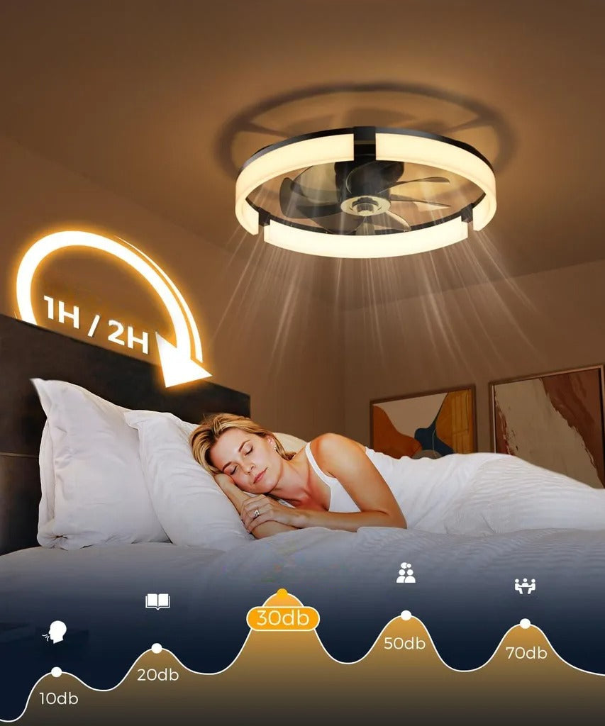 Ultraleiser LED-Deckenventilator