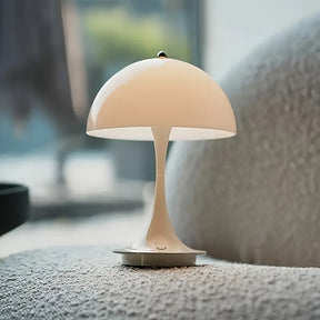 Lampe de table de luxe au design champignon