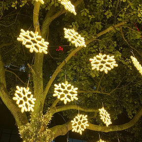 Lumières de flocon de neige d'hiver pour les festivités