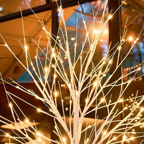 Halloween & Weihnachten LED Birkenbaum