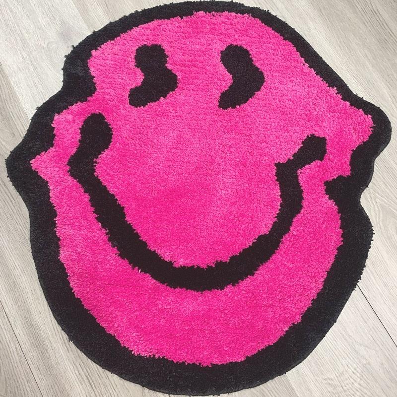 Bunter Trippy Gesichtsteppich modern kreativ rutschfest Wohnzimmer