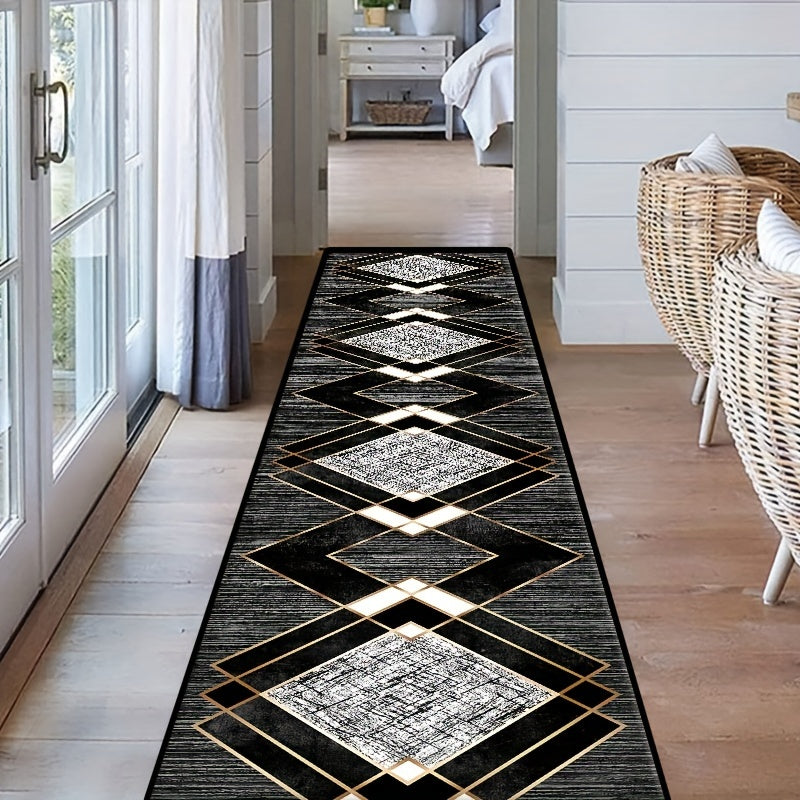 Tapis de couloir vintage en velours cristal