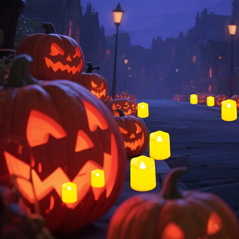 Halloween & Weihnachten LED Teelichter Set