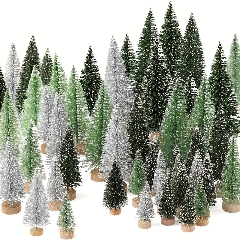 30 Mini Weihnachtsbäume für Weihnachten & Festtagsdeko