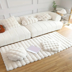 Tapis luxueux en fausse fourrure