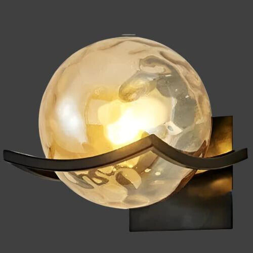 LED-wandlamp van glas