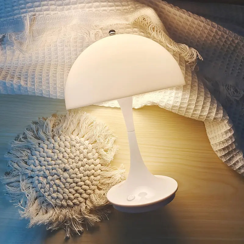 Lampe de table de luxe au design champignon