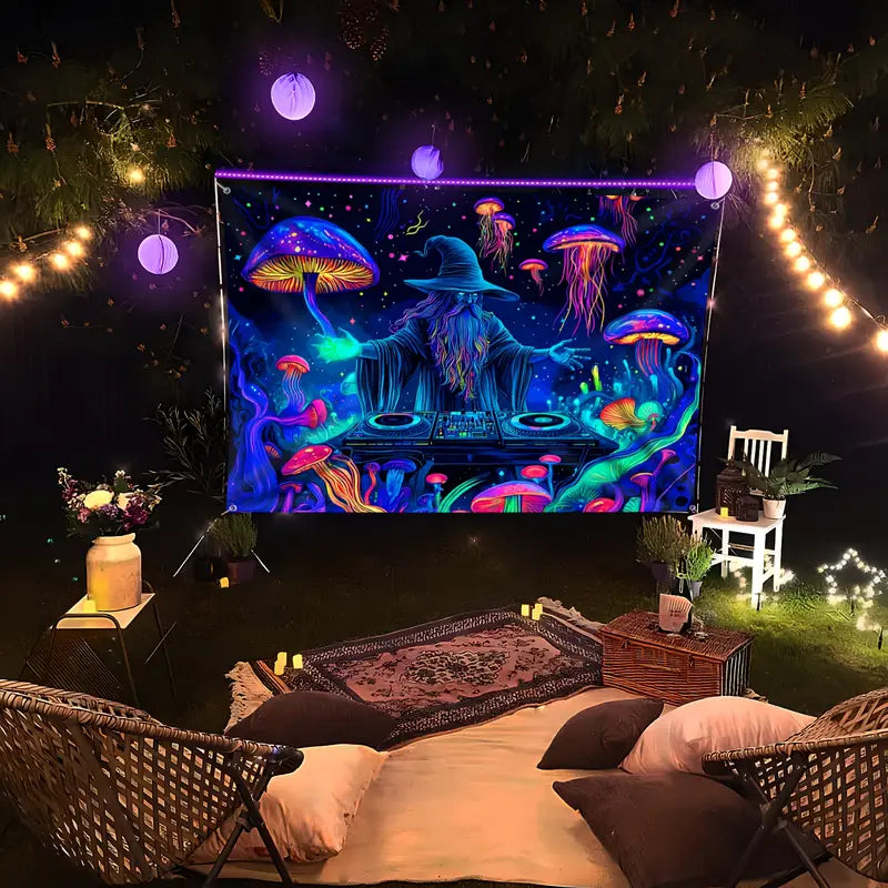 Halloween Fluoreszierendes Wandtuch