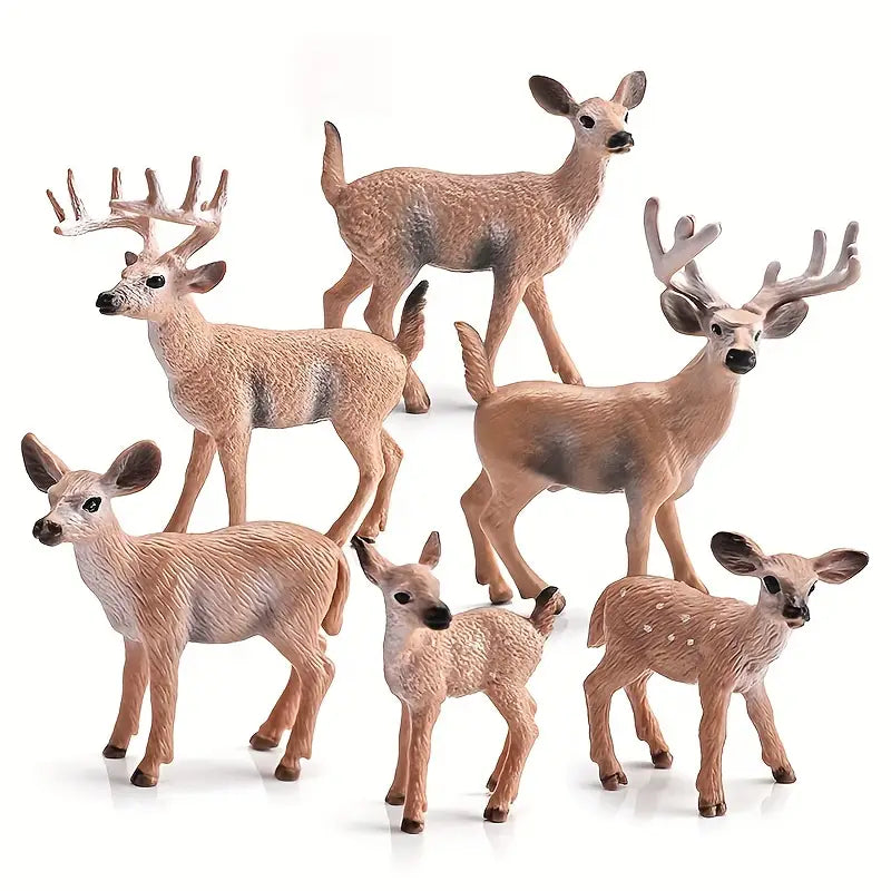 Realistische Weihnachts Rentier Figuren Set für Weihnachten