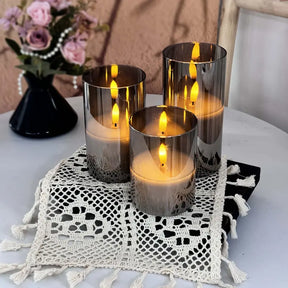 Halloween & Weihnachten Flammenlose LED Kerzen Set