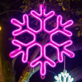 Lumières de flocon de neige d'hiver pour les festivités