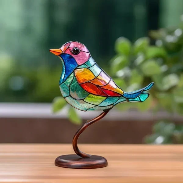 AvianElegance - Oiseaux en verre faits à la main pour une décoration élégante