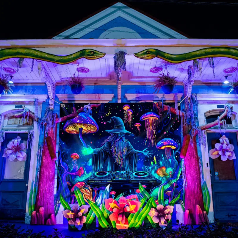 Halloween Fluoreszierendes Wandtuch