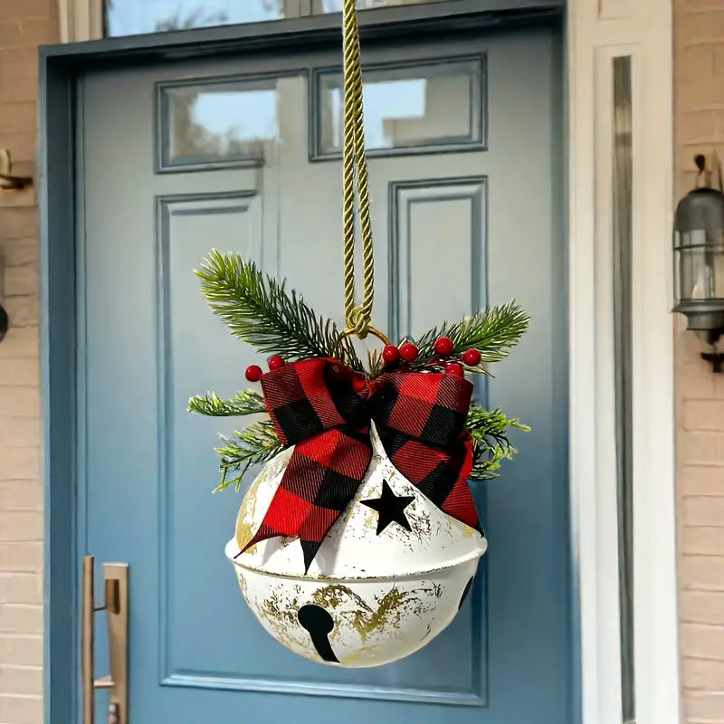 Weihnachtsglocke mit Schleife für Tür & Weihnachtsdeko