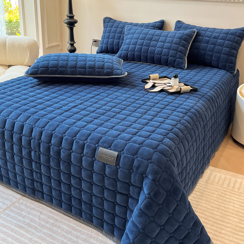 Moderne Tagesdecke mit quadratischer Textur-Aster Selection