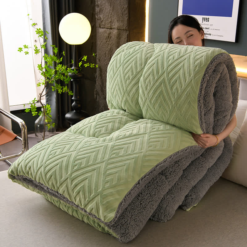 Schwere Sherpa-Decke mit Steppschicht-Aster Selection