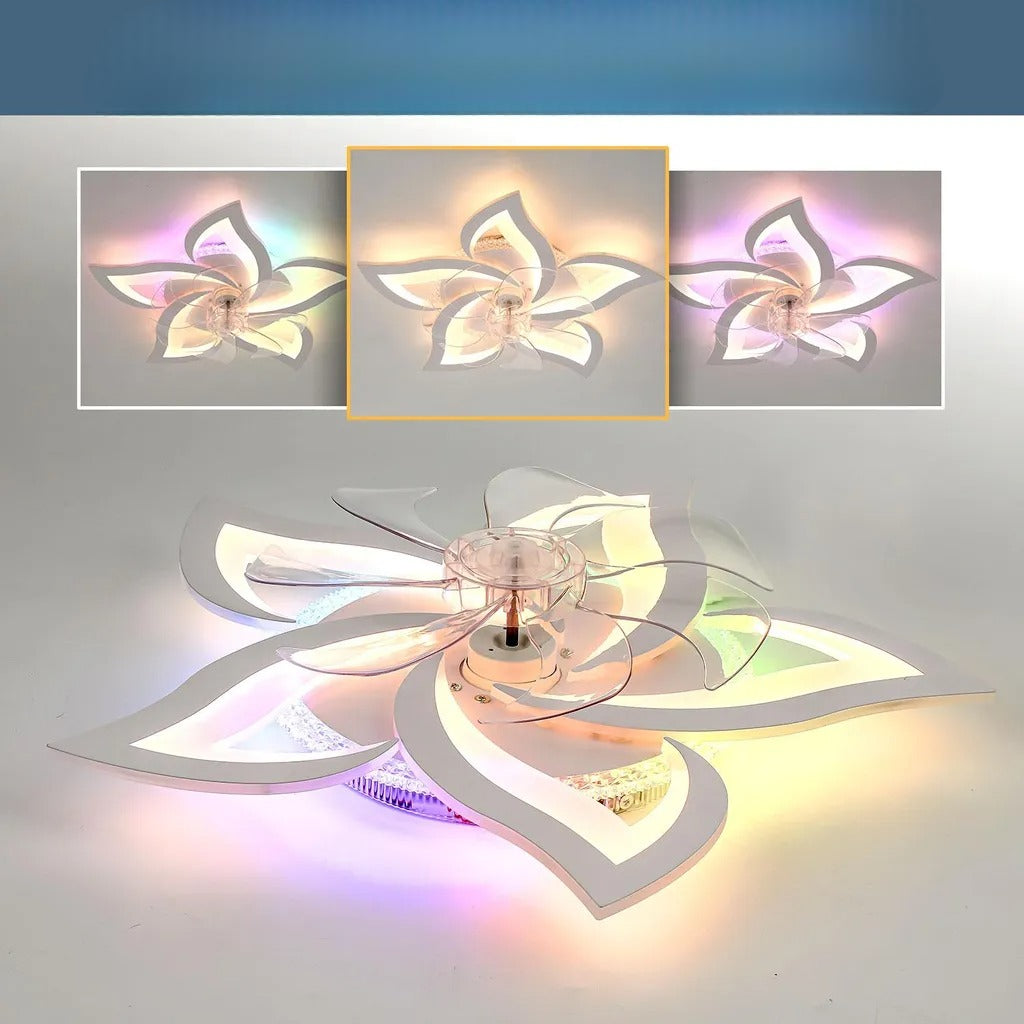 RGB-LED-Deckenventilator mit Fernbedienung
