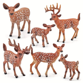 Realistische Weihnachts Rentier Figuren Set für Weihnachten