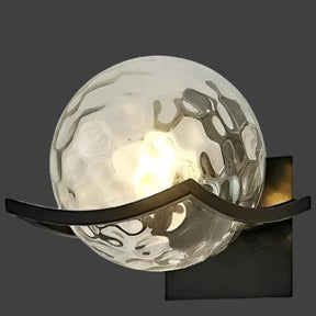 LED-wandlamp van glas