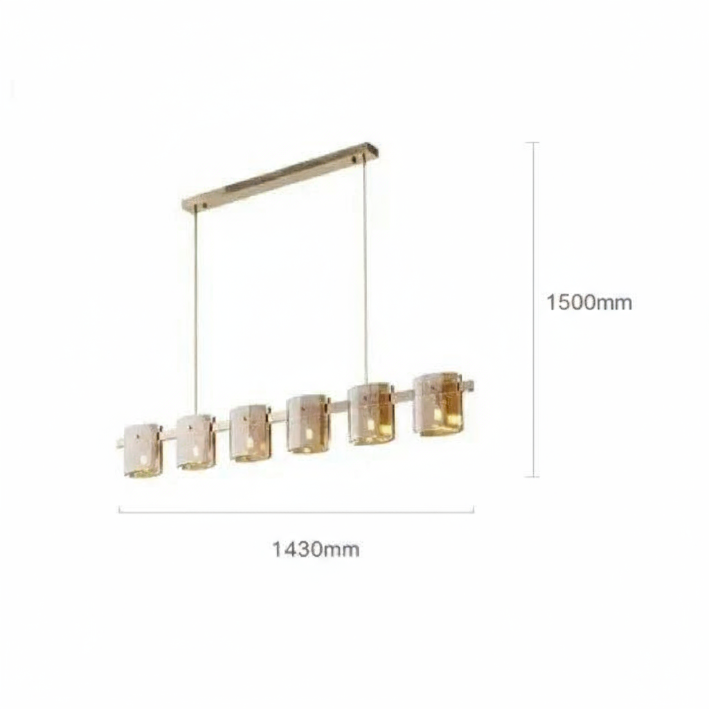 Designer Rauchglas Pendelleuchte
