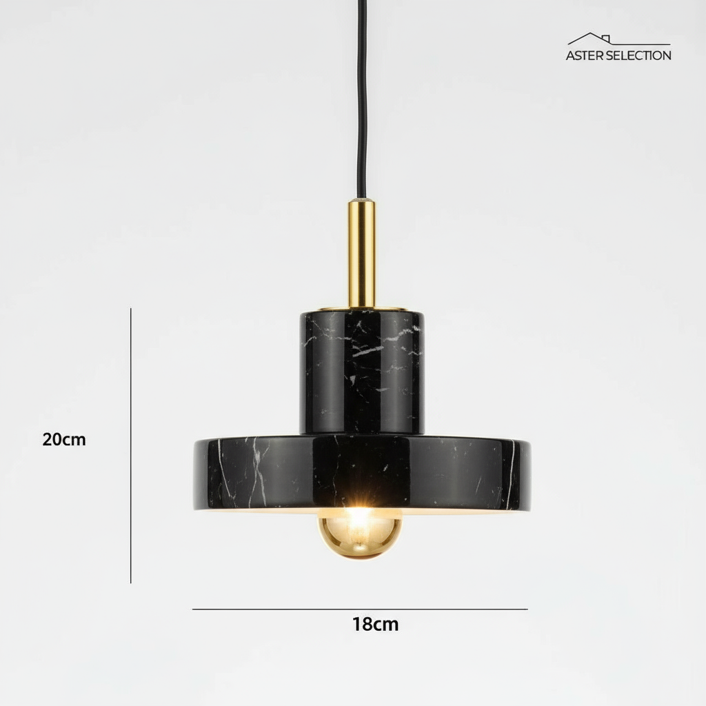 Elegante Marmor Pendelleuchte