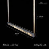 Designer Long Glass Pendelleuchte