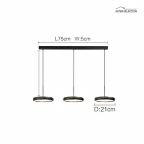 Elegante Aluminium Pendellampe