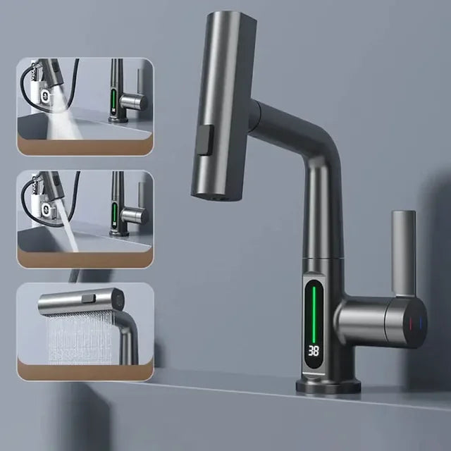 Intelligenter Küchenarmatur mit digitaler Temperaturanzeige-Aster Selection