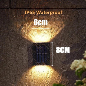 Moderne Solar-LED-Außenlampe –  Beleuchtung für den Außenbereich