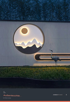 Dimmable LED wall light for outdoor use