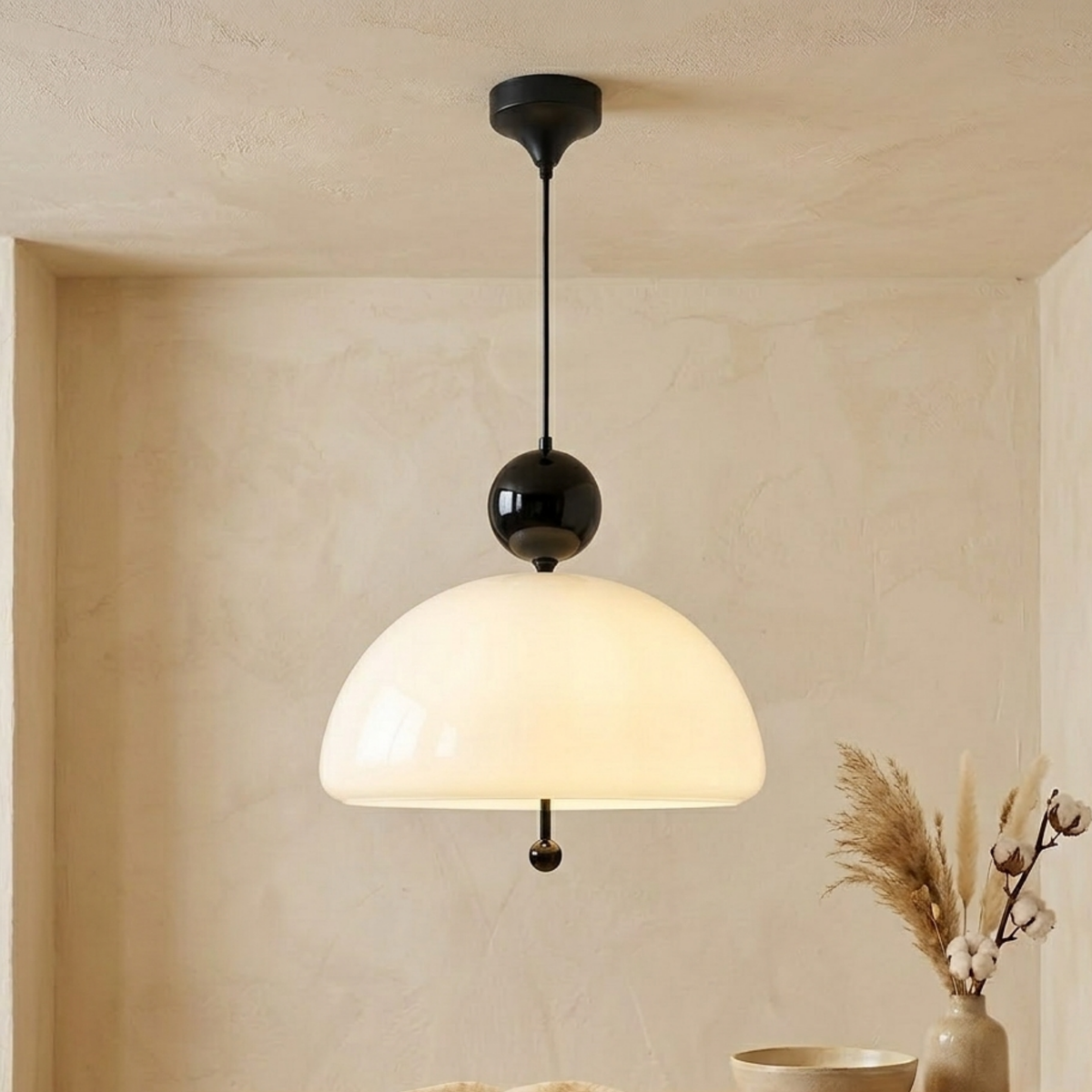 Avanora Bauhaus Opalglas Pendelleuchte