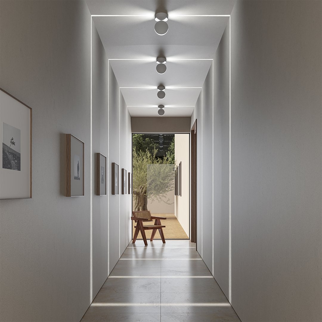 Zelvaro Minimalistisch Aluminium Wandleuchte