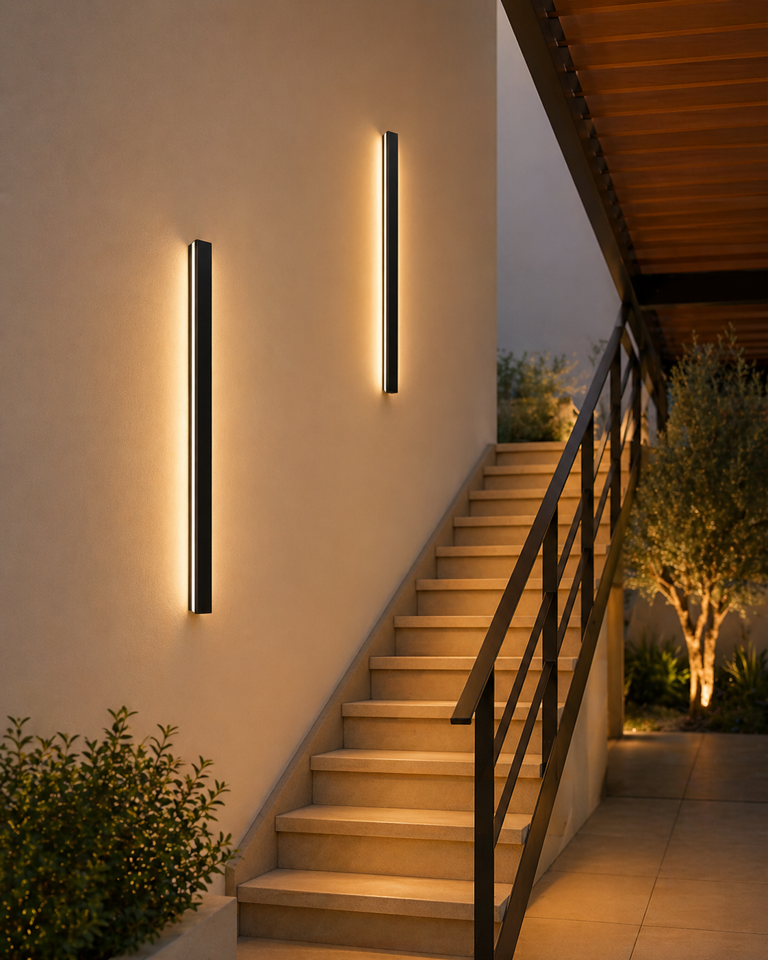 Quenvaro Linear Aluminium Wandleuchte