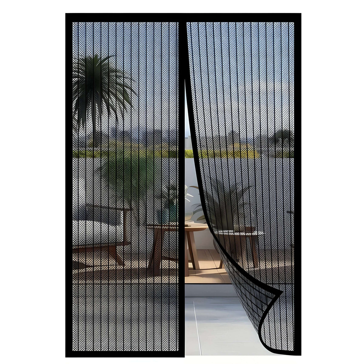 Vindaro Minimalistisch Polyester Magnet-Fliegengitter