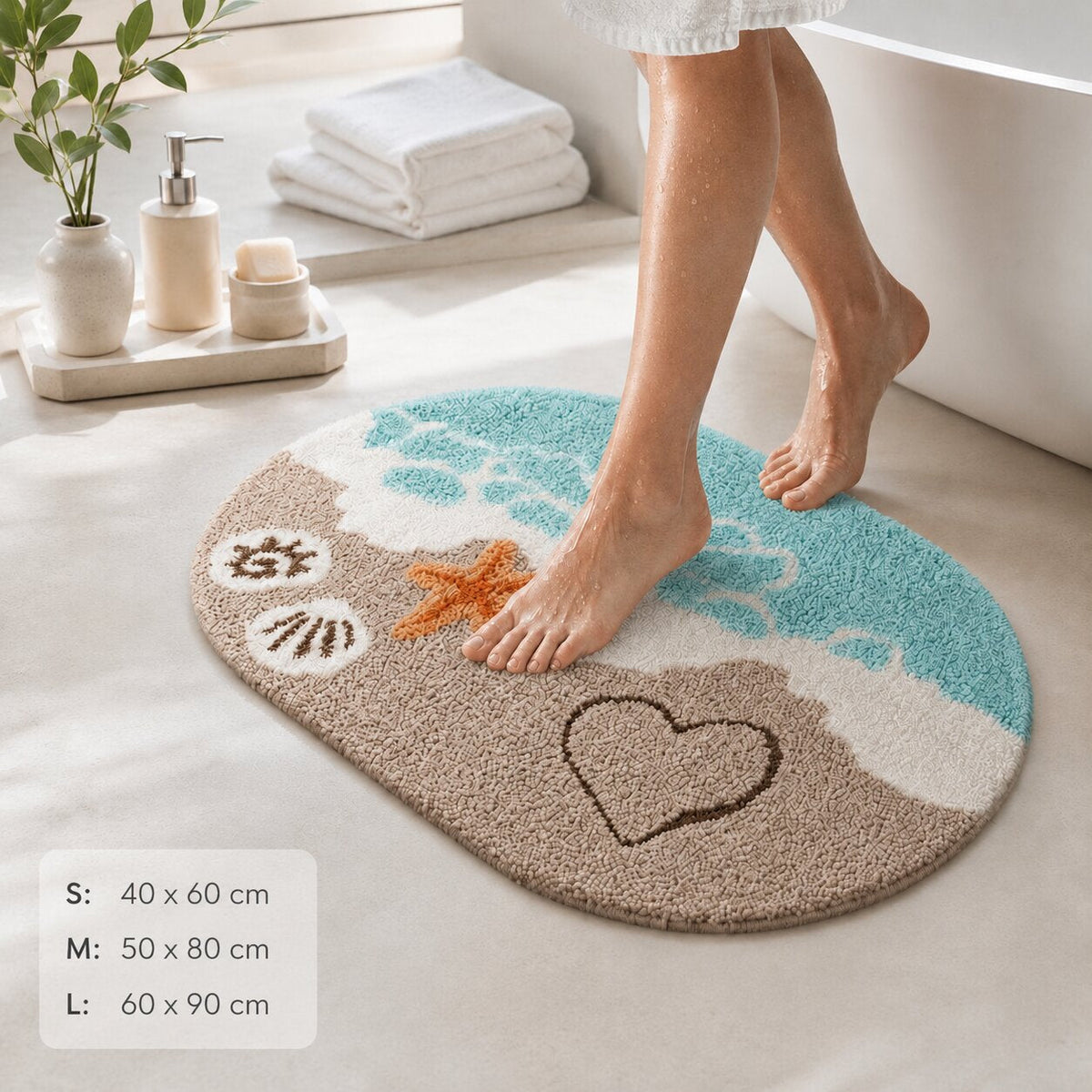Nerolia Maritim Mikrofaser Badematte