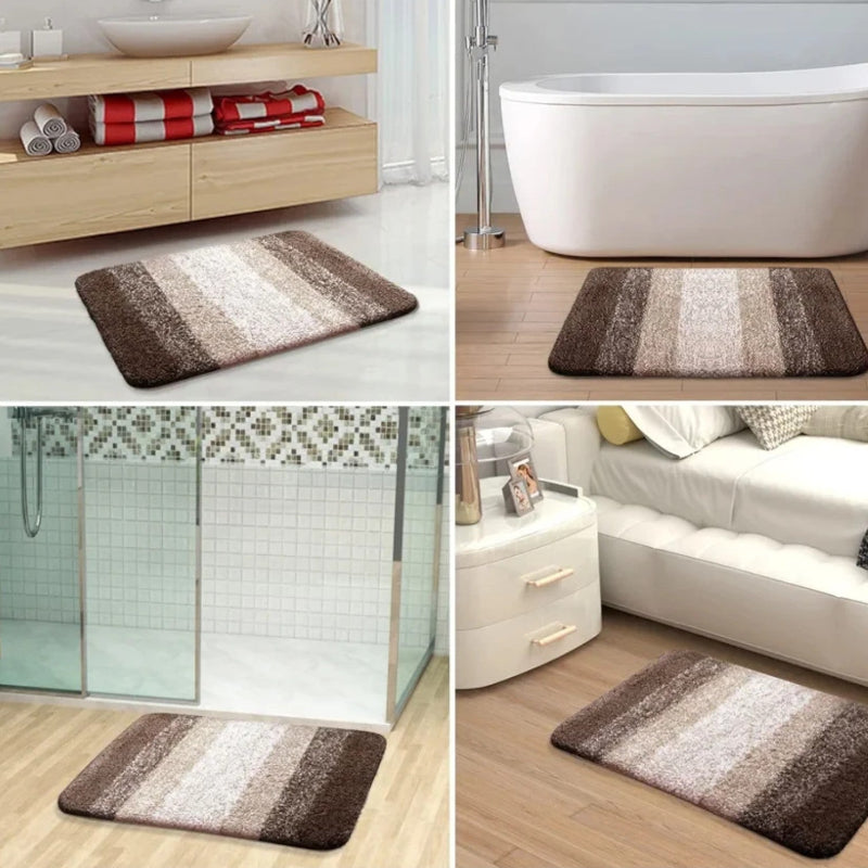 Fenvalo Farbverlauf Hochflor Badematte