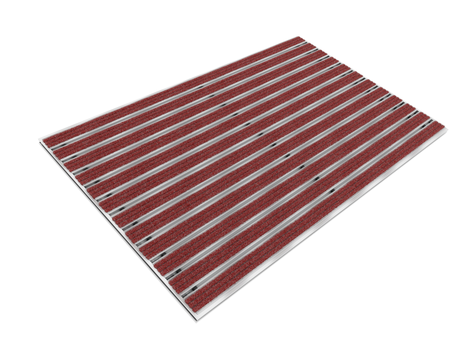 Sardelio Linear Aluminium Einbau-Fußmatte