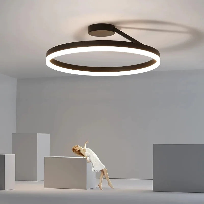 Corvela Minimalistisch Metall Ring-Deckenleuchte
