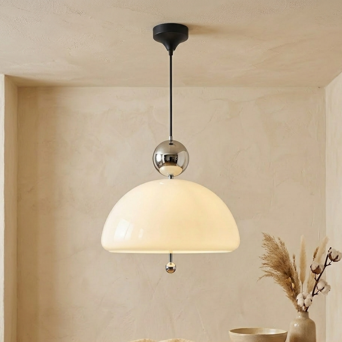 Avanora Bauhaus Opalglas Pendelleuchte