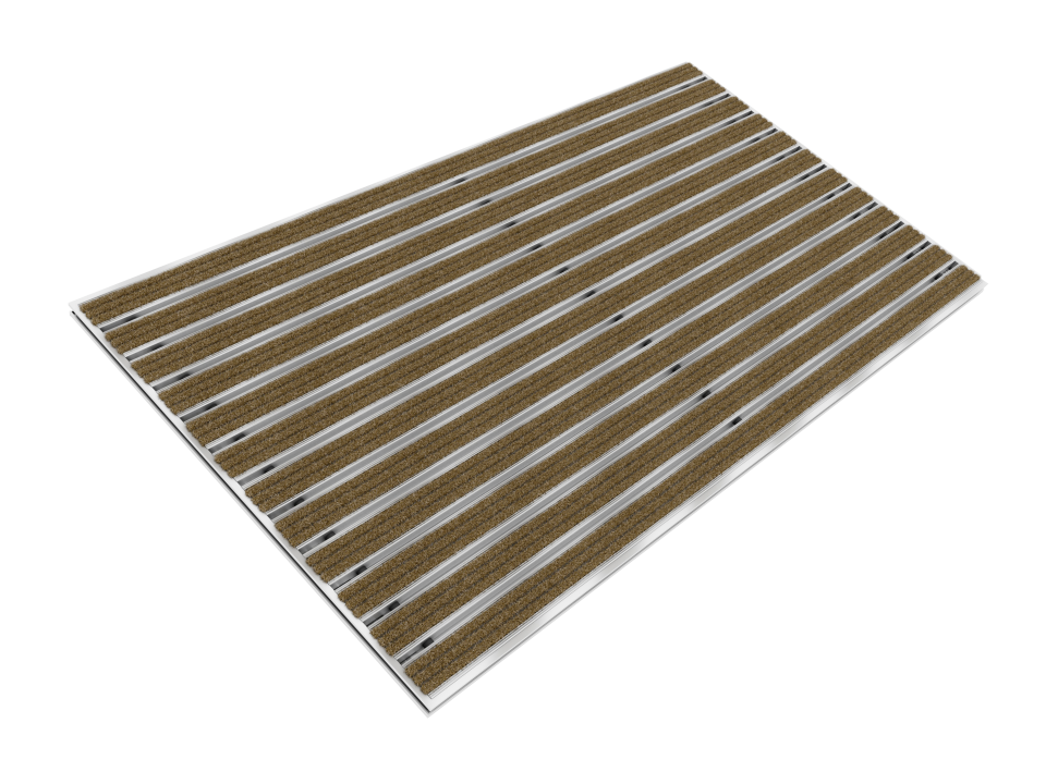 Sardelio Linear Aluminium Einbau-Fußmatte