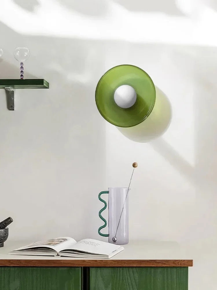 Duvenora Retro Glas Deckenleuchte