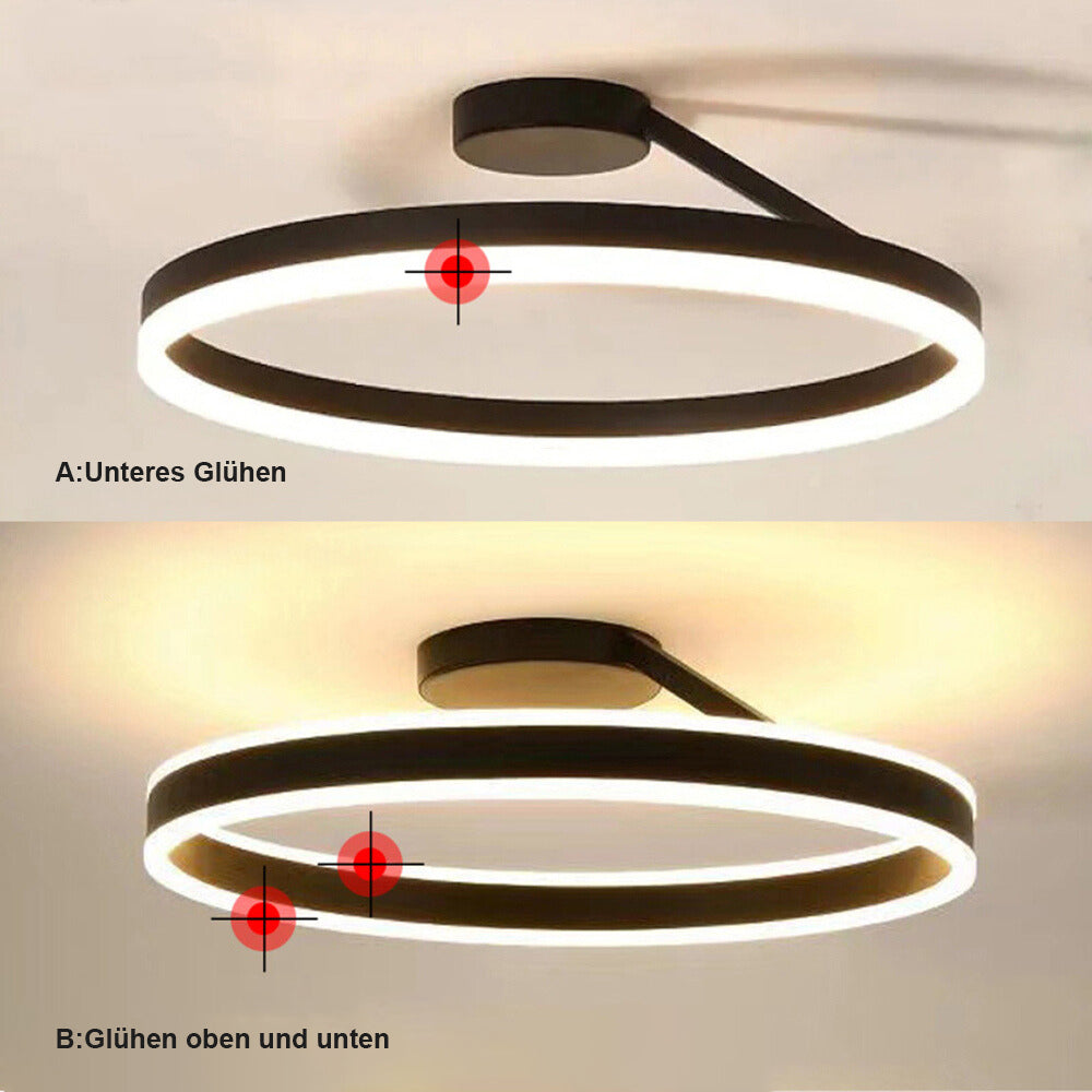 Corvela Minimalistisch Metall Ring-Deckenleuchte