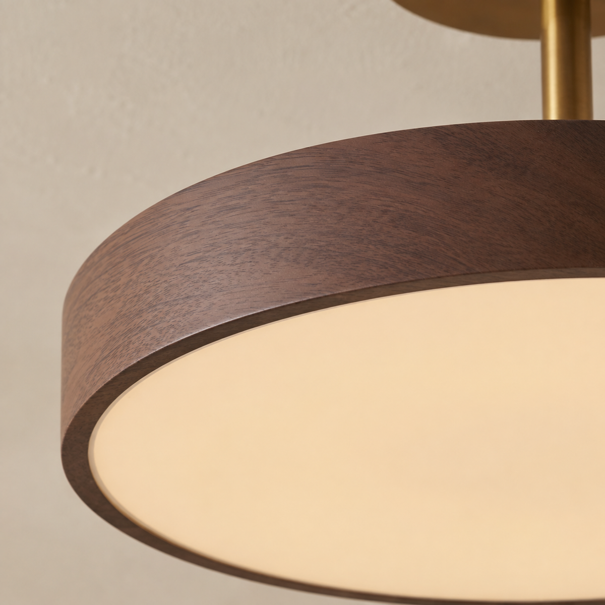 Talvara Minimalistisch Holzoptik Deckenleuchte