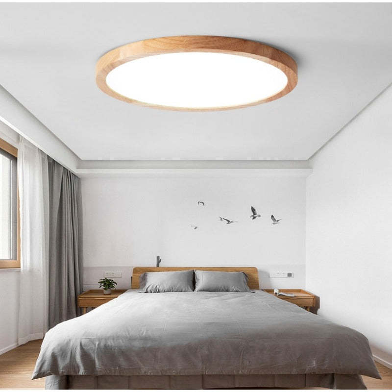 Nordvale Japandi Holz Deckenleuchte