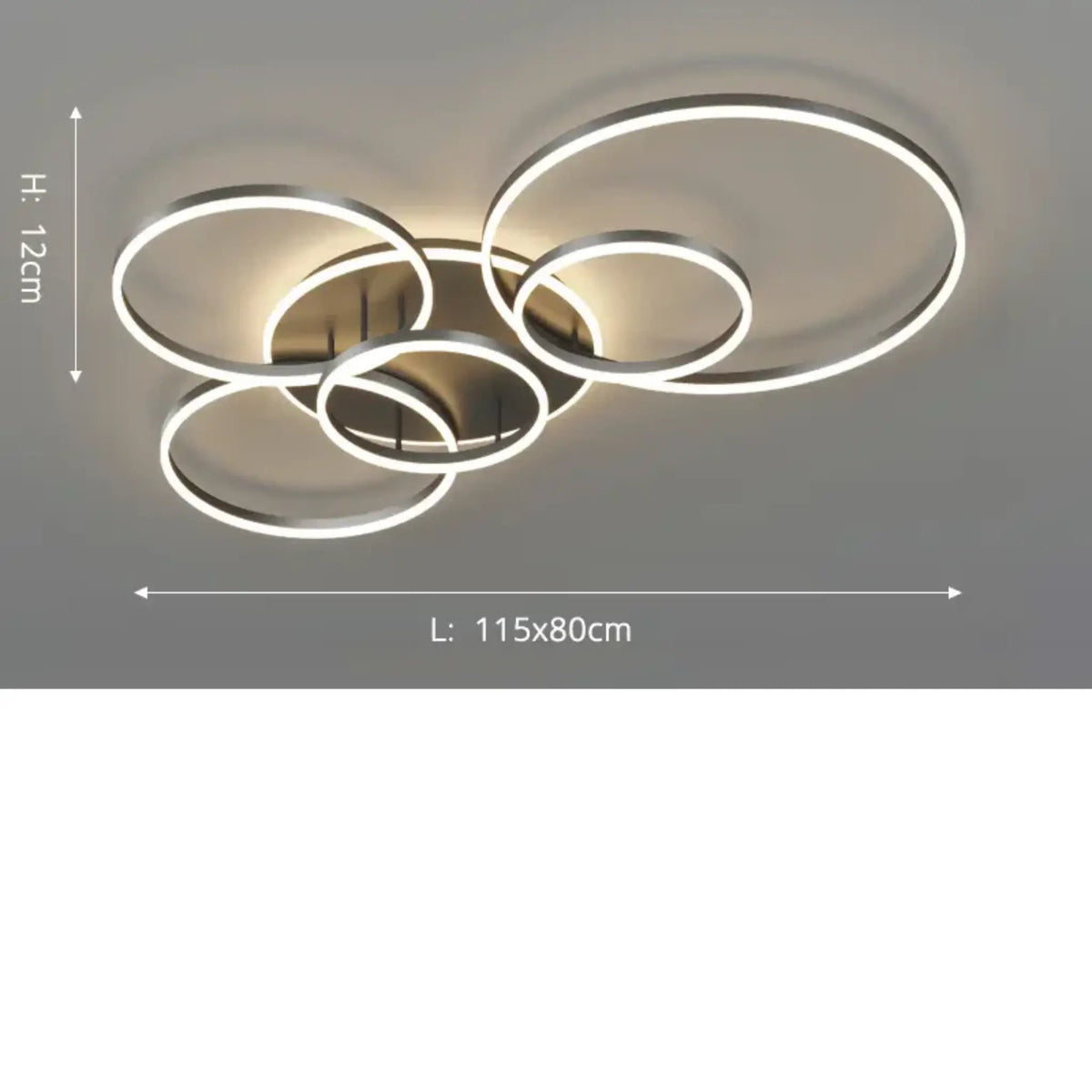 Alvenra Modern Metall Ring-Deckenleuchte