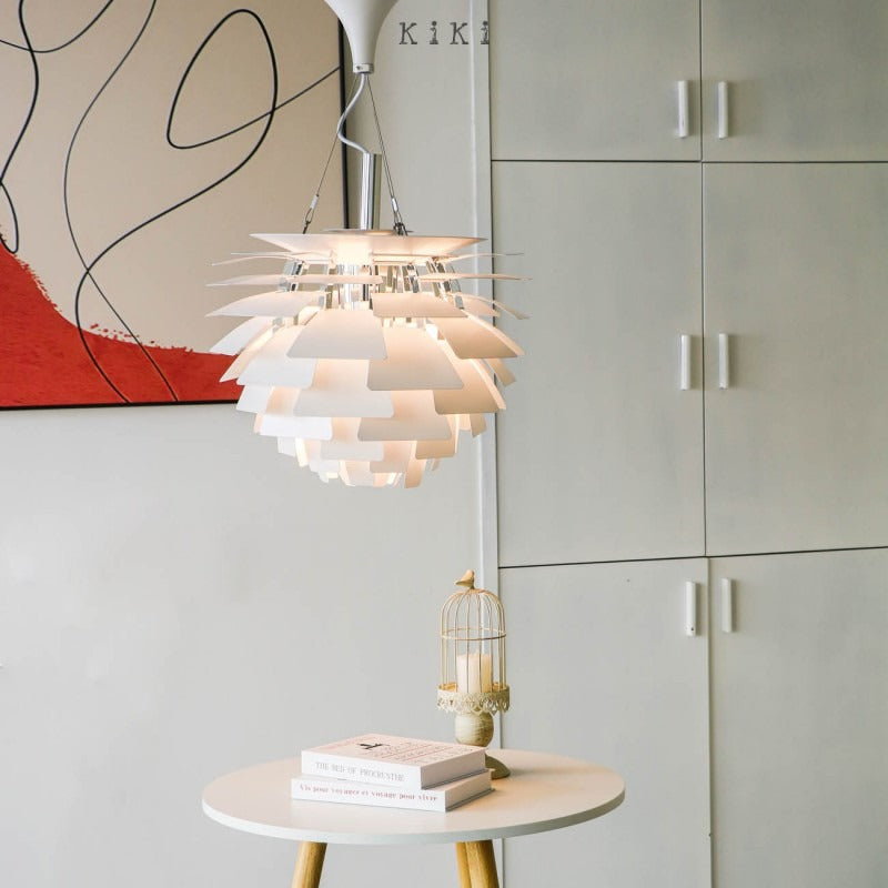 Moderne Artischocken-Metall-Pendelleuchte
