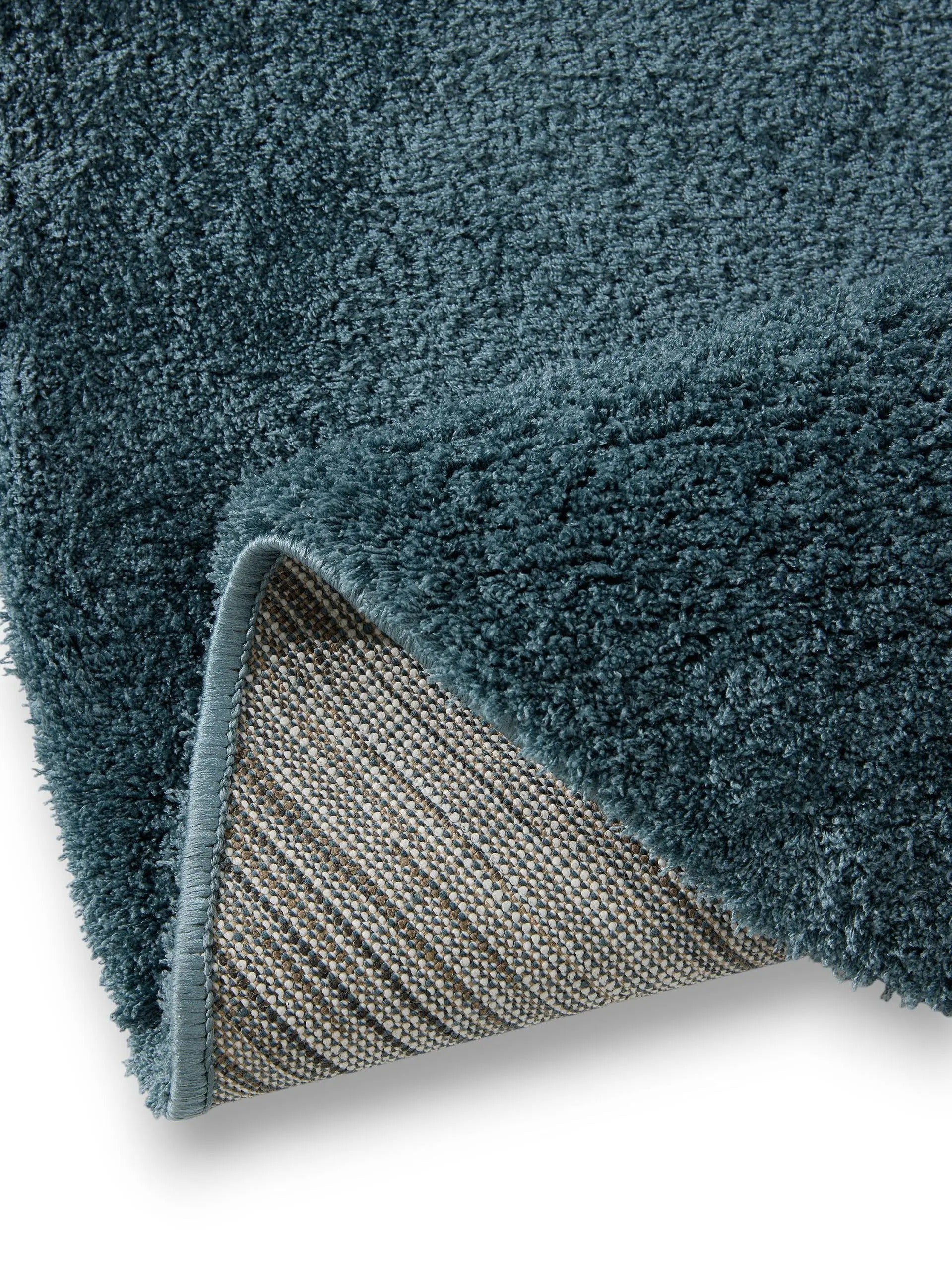 Hochflorteppich flauschig in Grau Beige oder Blau für Wohnzimmer Schlafzimmer groß