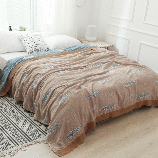 Premium-Baumwolldecke mit elegantem Design-Aster Selection